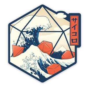 Great Wave of Dice sticker