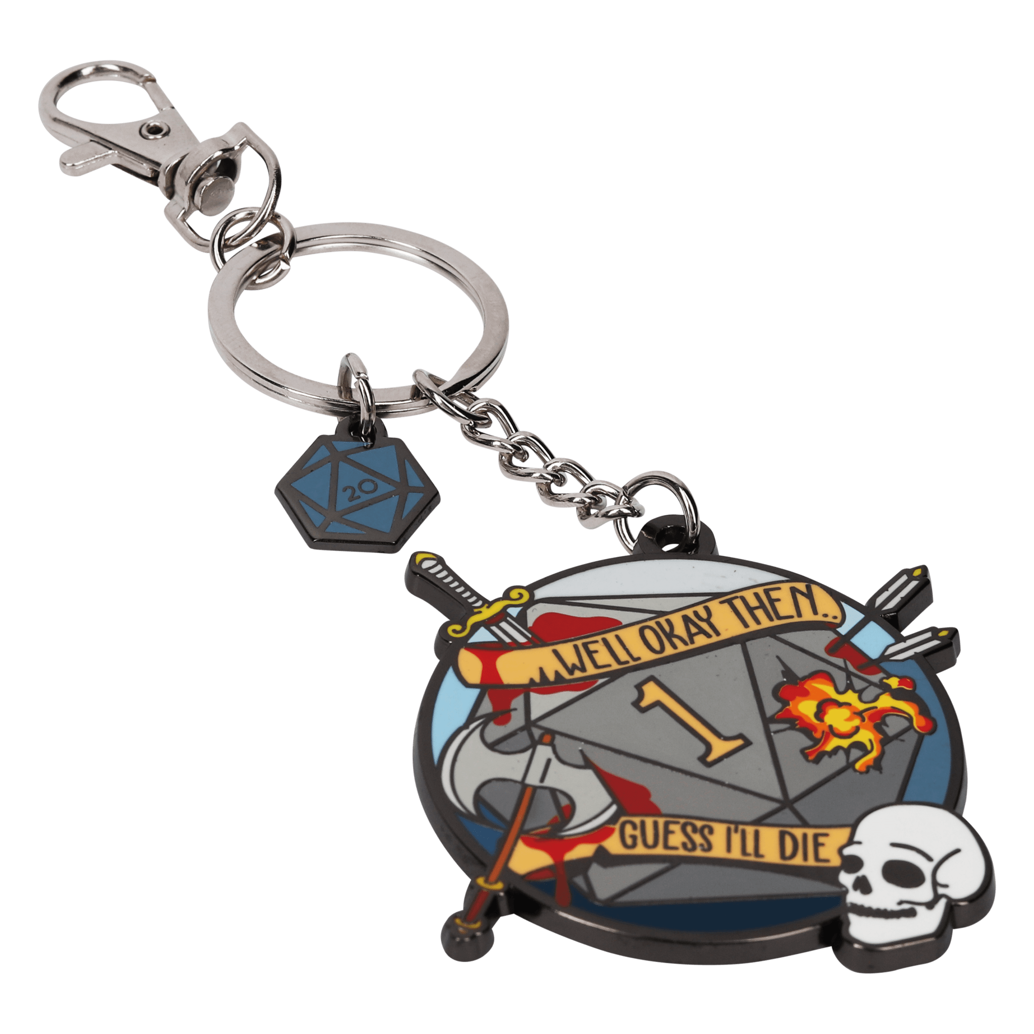 Guess I'll Die Keychain - Keychain - GlassStaff