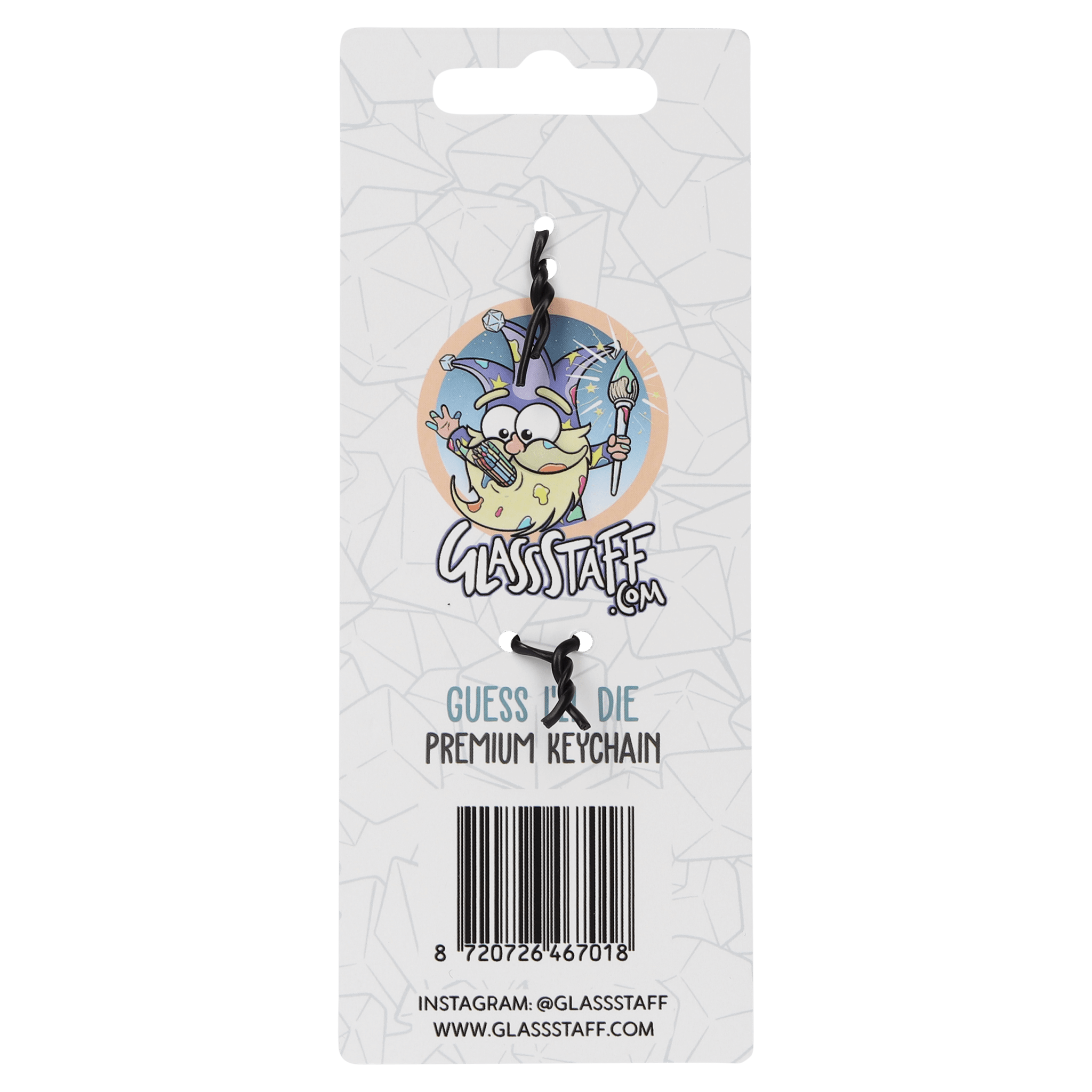 Guess I'll Die Keychain - Keychain - GlassStaff