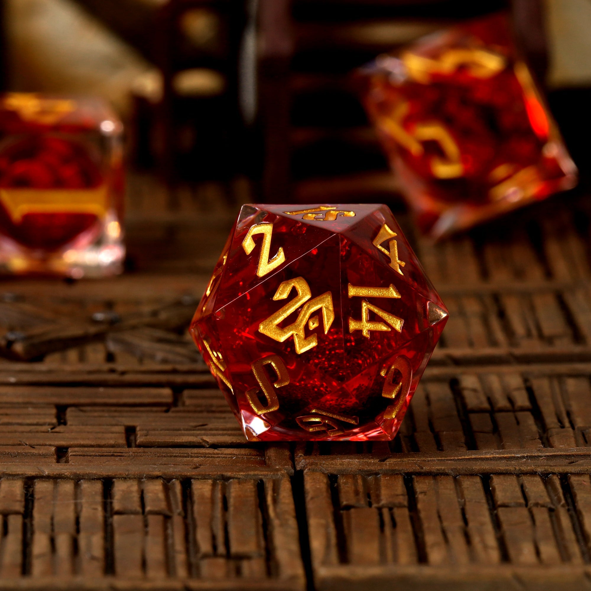 Hemomancery Liquid Core RPG Dice Set - RPG Dice Set - GlassStaff