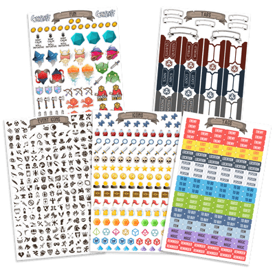 GS - TTRPG Notebook Ministickers