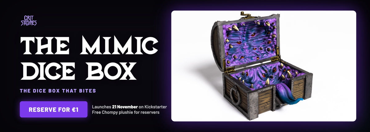 The Mimic Dice Box: reserve yours