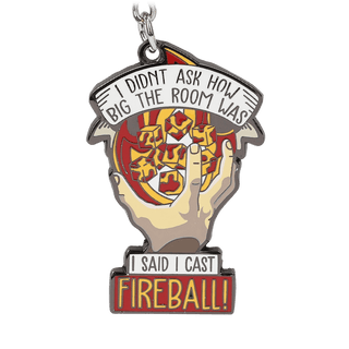I Cast Fireball Keychain - Keychain - GlassStaff