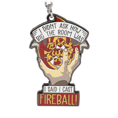 I Cast Fireball Keychain - Keychain - GlassStaff