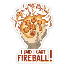 I Cast Fireball Sticker