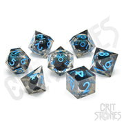Ice Giant's Gaze Floating Eye RPG Dice Set - RPG Dice Set - GlassStaff