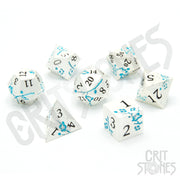 Iris Blossom Metal RPG Dice Set - RPG Dice Set - GlassStaff