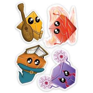 Kawaii Dice stickerpakket 2