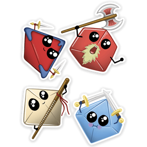 Kawaii Dice stickerpakket 3