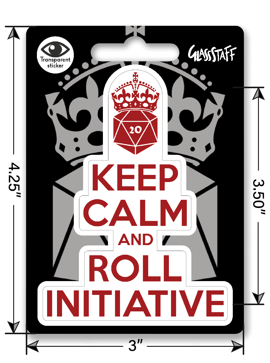 Keep calm & Roll Initiative Sticker