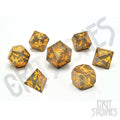 Marred Midas Metal RPG Dice Set - RPG Dice Set - GlassStaff