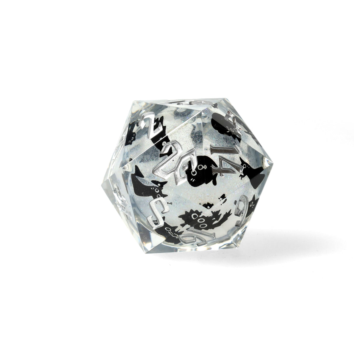 Meowgic Stone 33mm Liquid Core D20 - 33mm D20 - GlassStaff