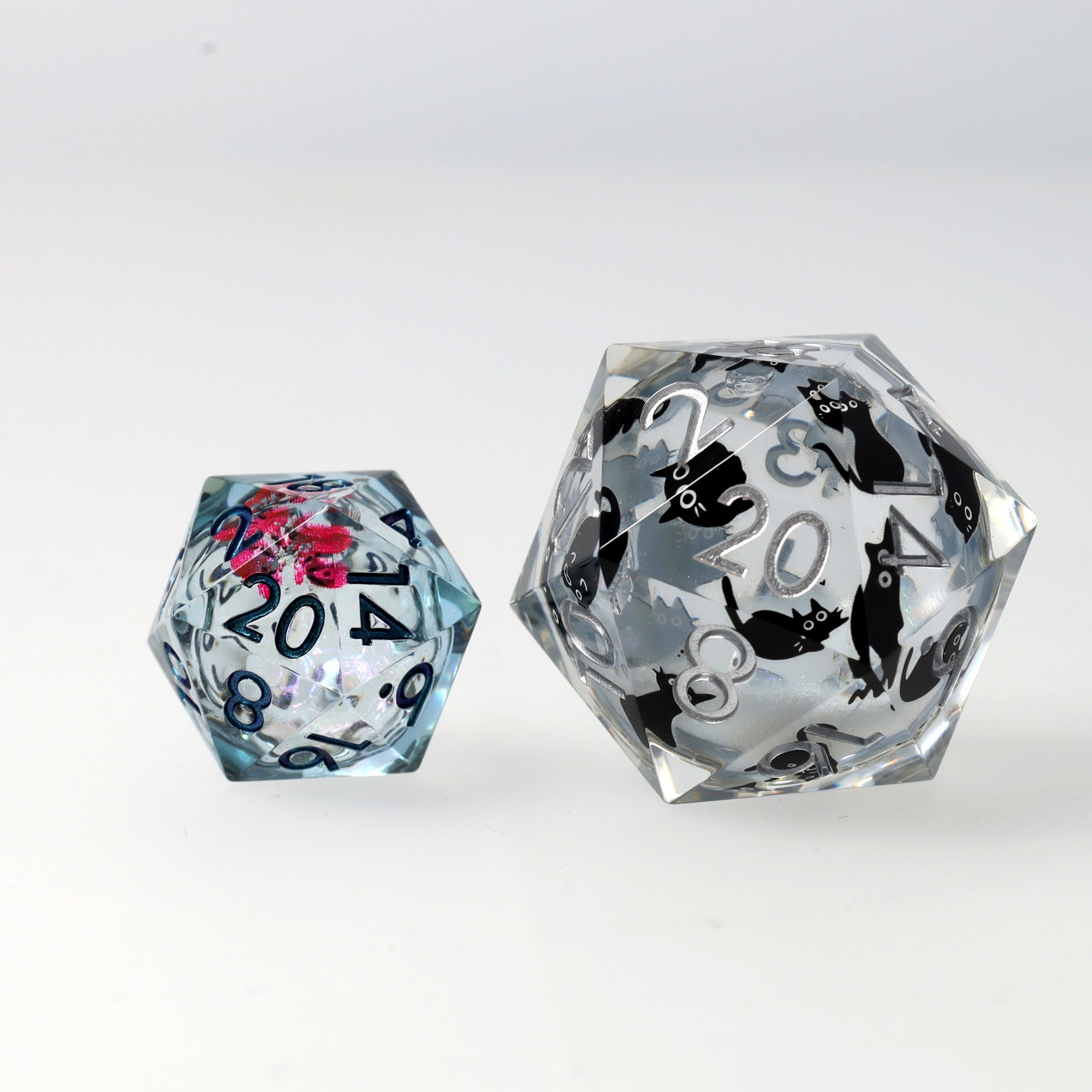 Meowgic Stone 33mm Liquid Core D20 - 33mm D20 - GlassStaff