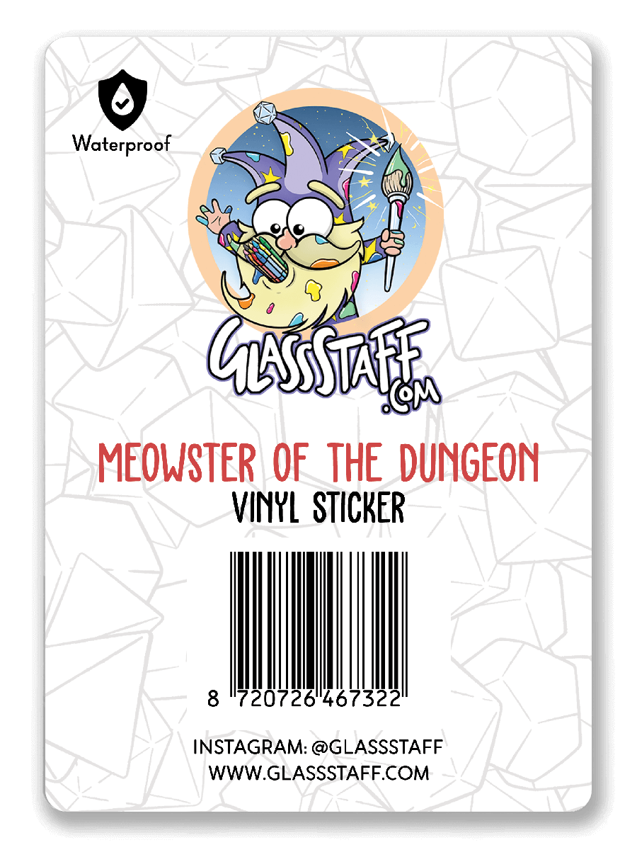 Meowster of the Dungeon Sticker