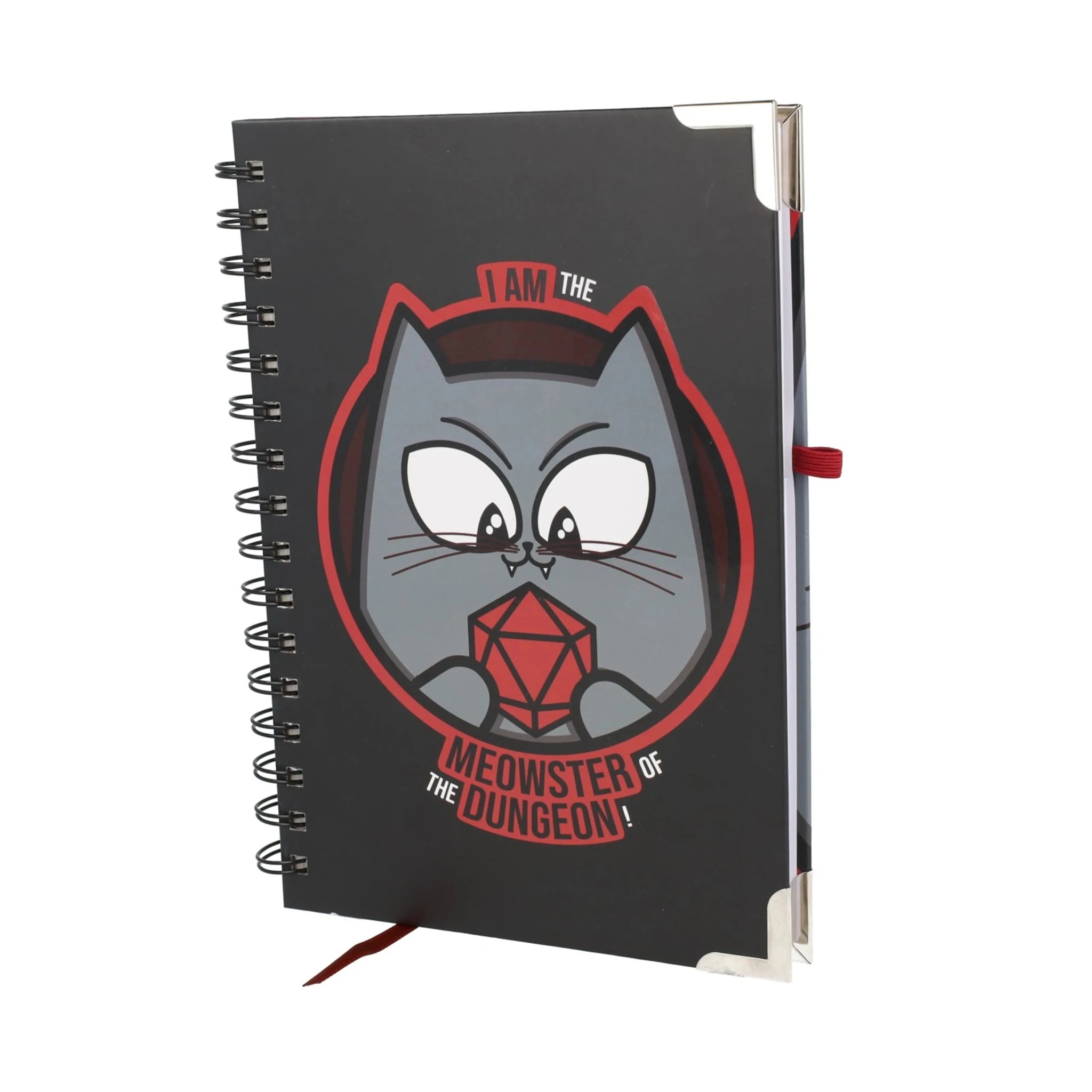 Meowster of the Dungeon Deluxe Notebook - Deluxe Notebook - GlassStaff