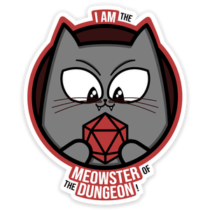 Meowster of the Dungeon sticker