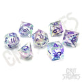 Meridian Mystique Electroplated Liquid Core RPG Dice Set - RPG Dice Set - GlassStaff