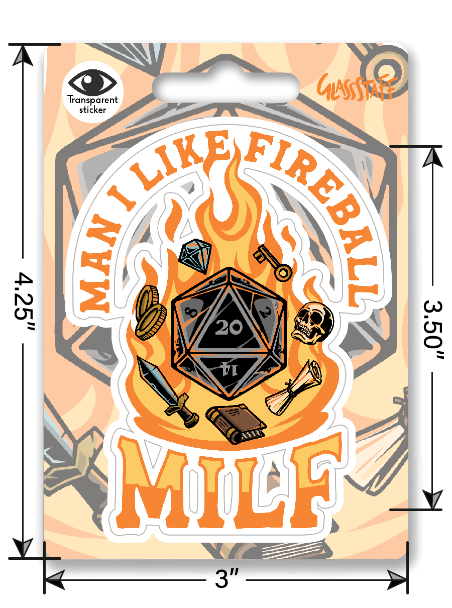 MILF Sticker - Sticker - GlassStaff
