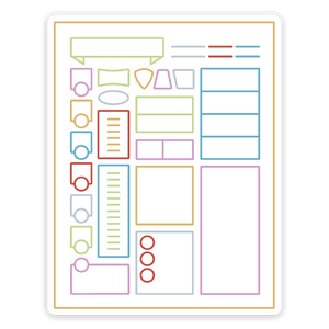 Minimal Character Sheet sticker