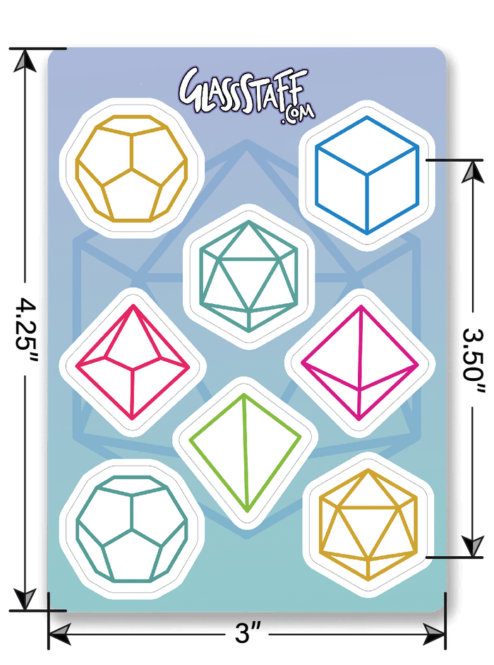 Minimal DnD Sticker D&D Vinyl, waterproof Sticker