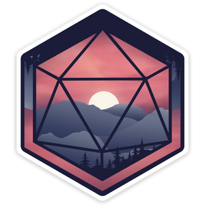 Mountain D20 sticker