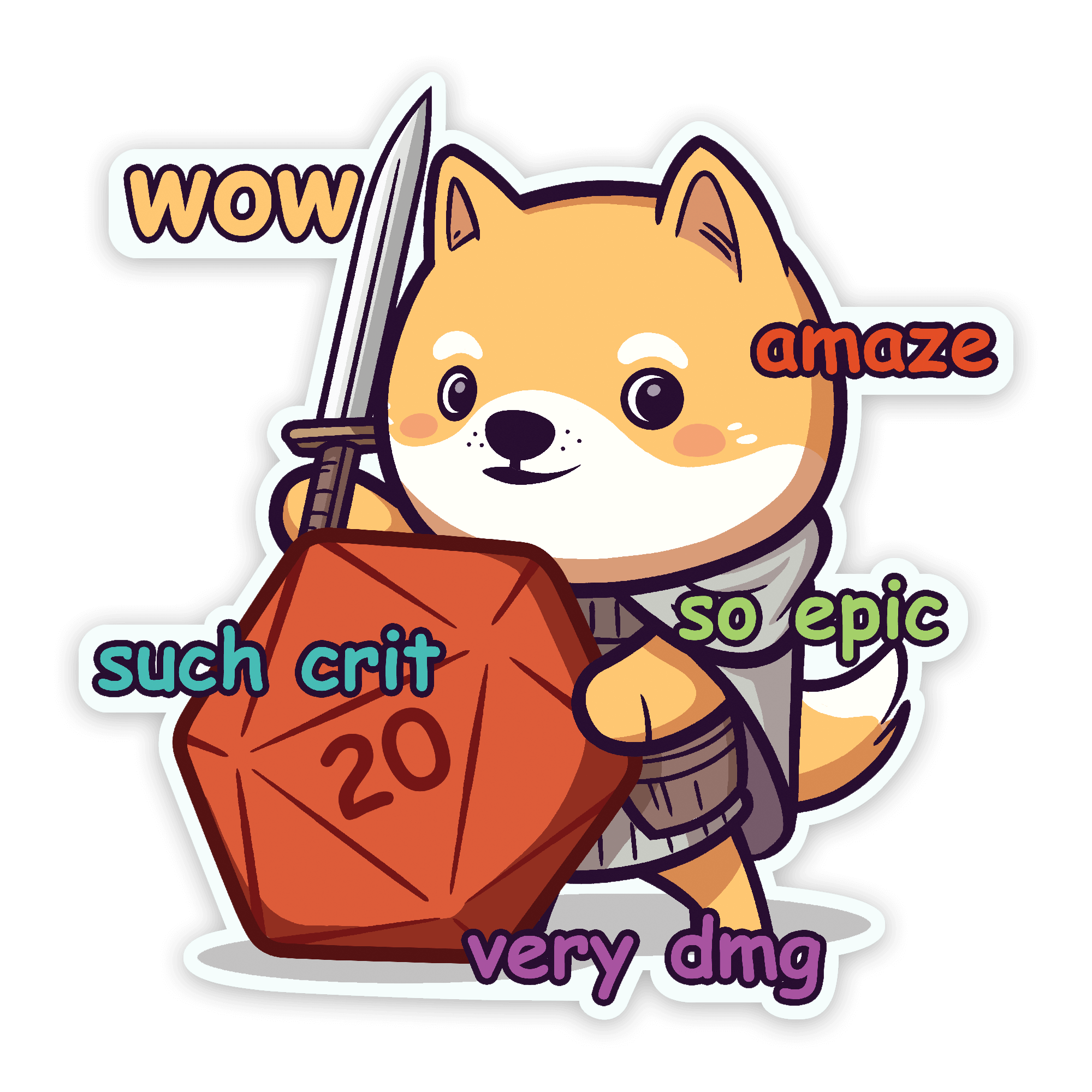 Much Crit Sticker - Sticker - GlassStaff