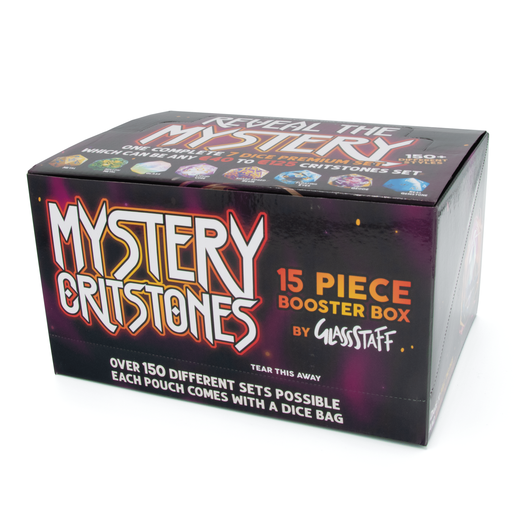 Mystery Critstones Booster Box (15 Pieces) - Mystery Dice - GlassStaff
