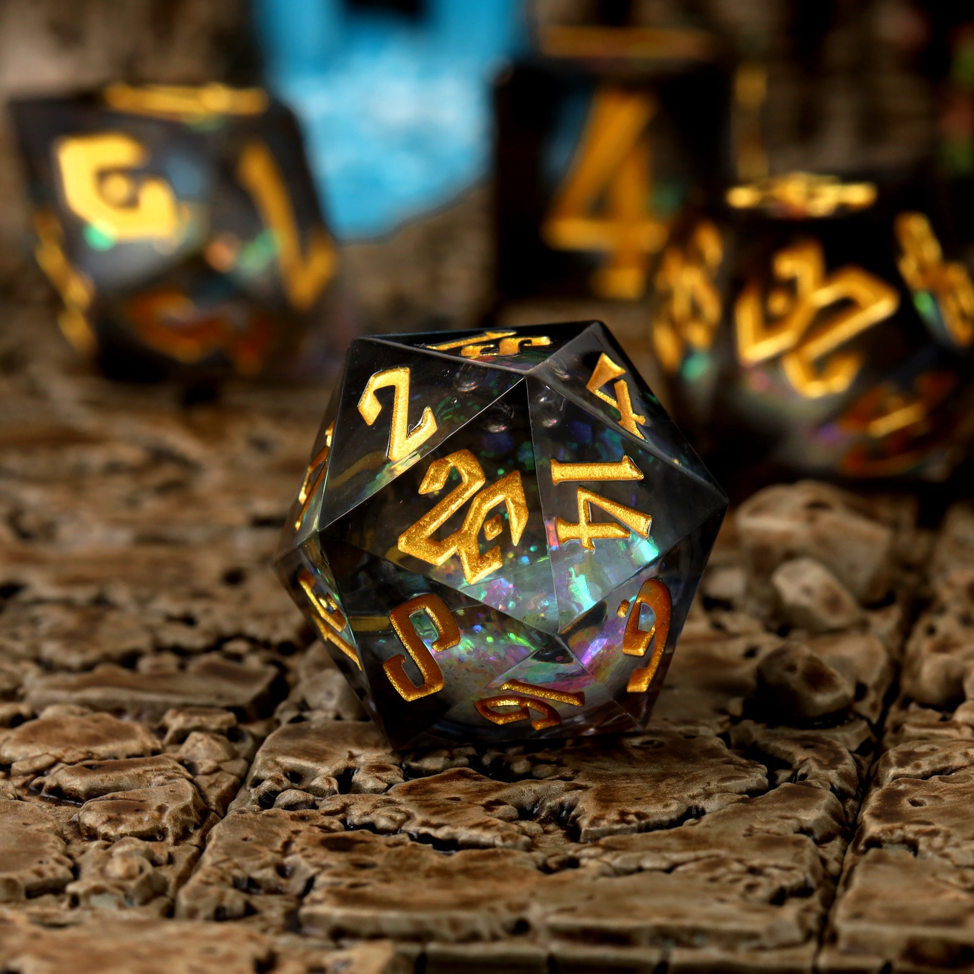 Orbeus Liquid Core RPG Dice Set - RPG Dice Set - GlassStaff