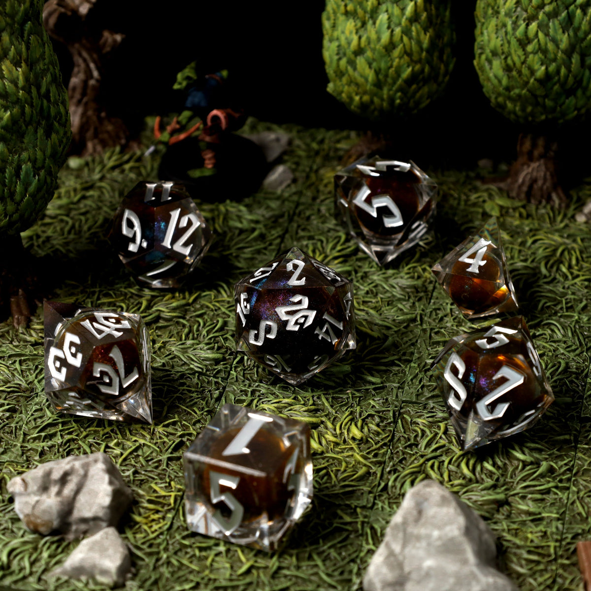 Phantasm Fluxcore RPG Dice Set - RPG Dice Set - GlassStaff