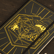 Black DnD 5e Player Journal cover emblem
