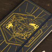 Blue DnD 5e Player Journal cover emblem