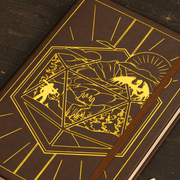 Brown DnD 5e Player Journal cover emblem