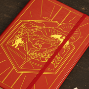 Red DnD 5e Player Journal cover emblem