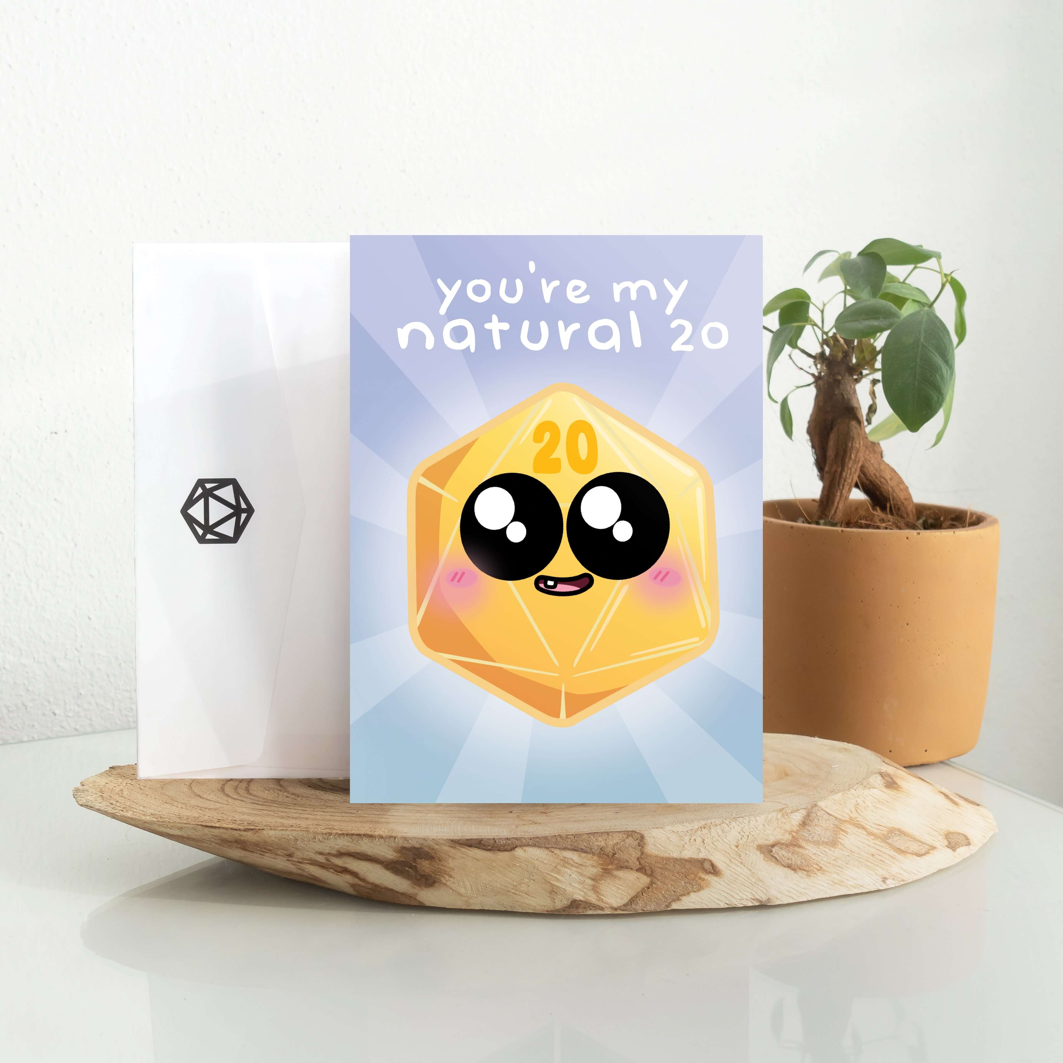 My Natural 20 Greeting Card