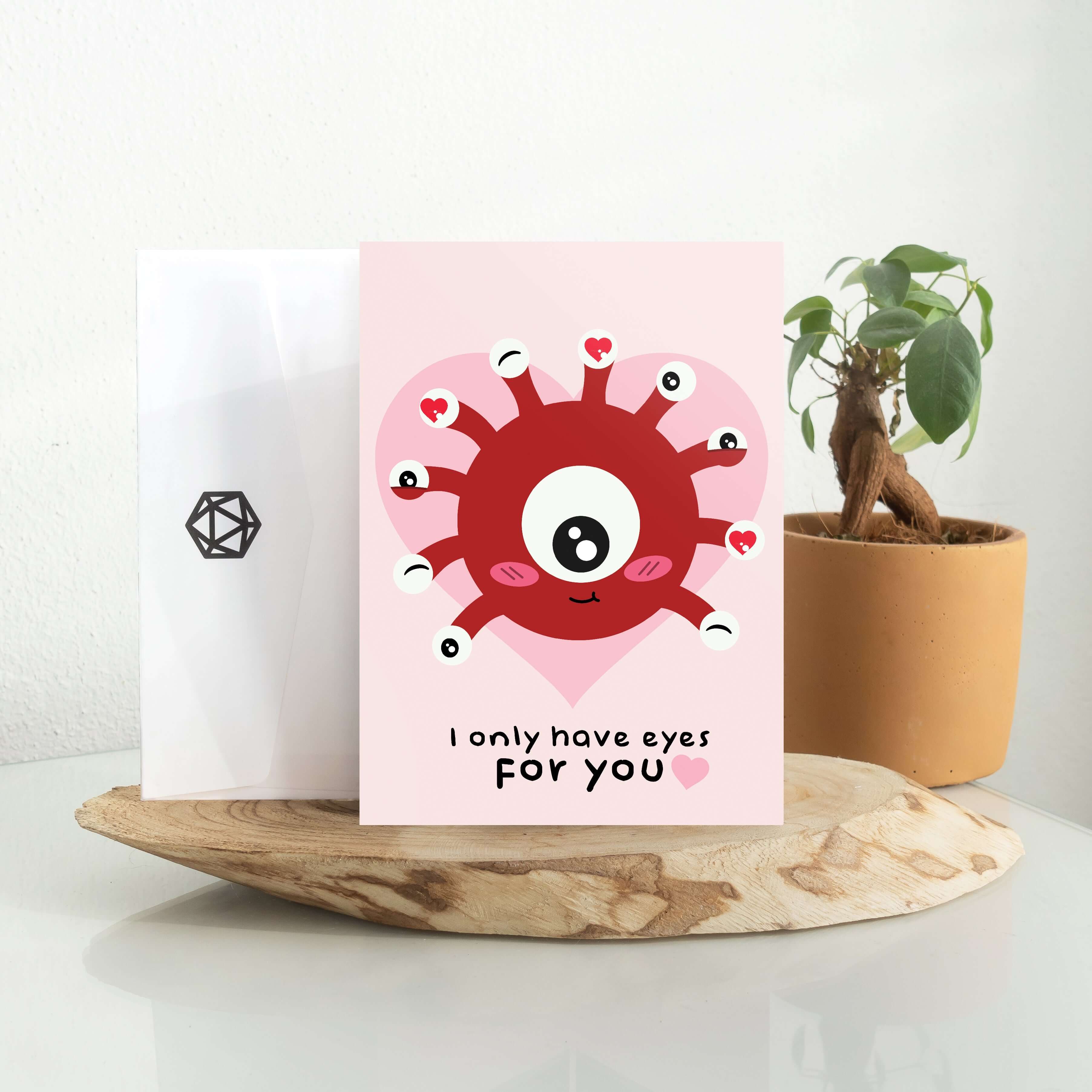 Only Eyes for You Greeting Card - D&D / TTRPG Greeting Card - Glassstaff