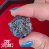 Obsidian Alloy Metal RPG Dice Set — dice in motion