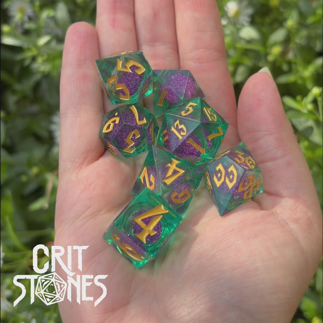 Planar Pulse Liquid Core RPG Dice Set