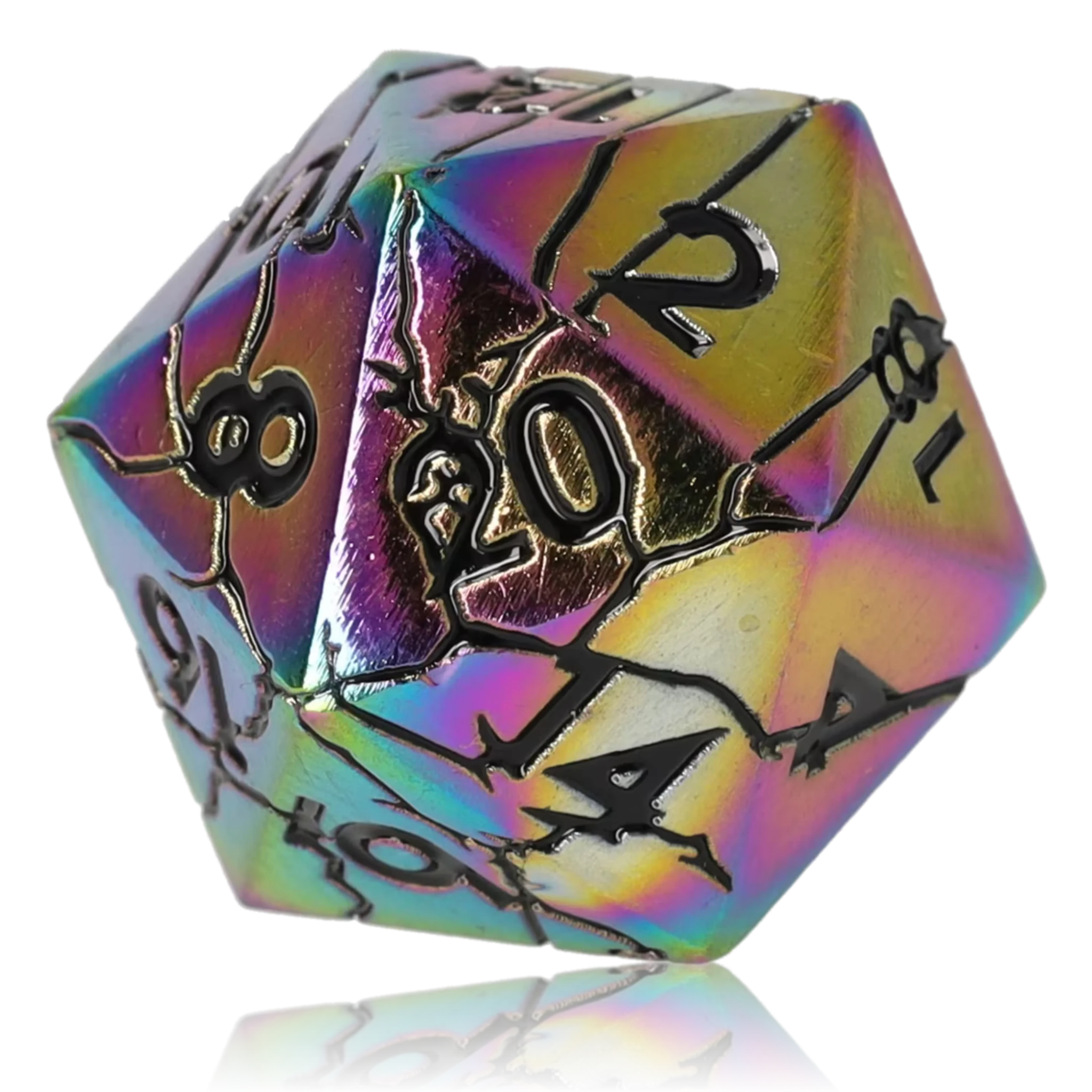 Prismshock Metal RPG Dice Set - RPG Dice Set - GlassStaff