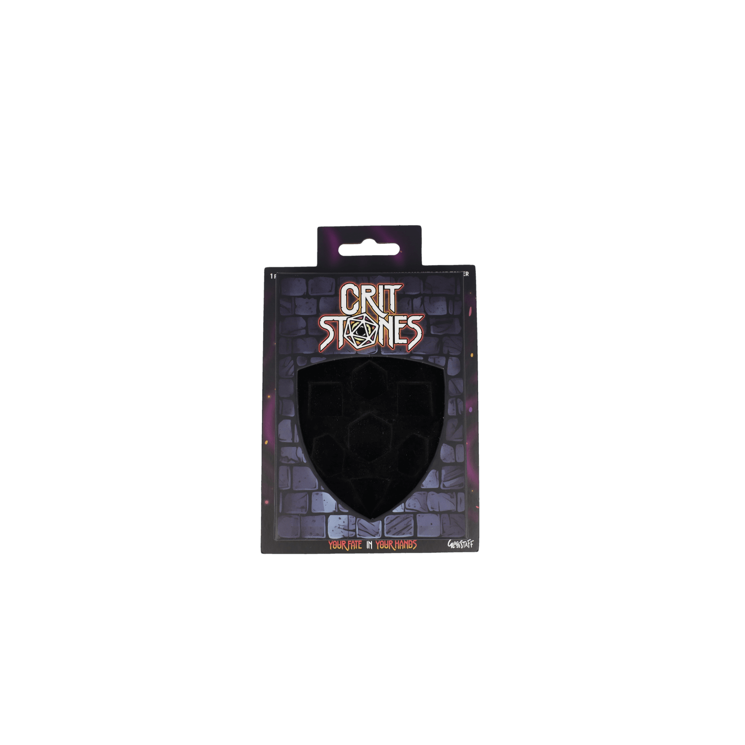 Reusable CritStones dice box hanger - POS Materials - GlassStaff