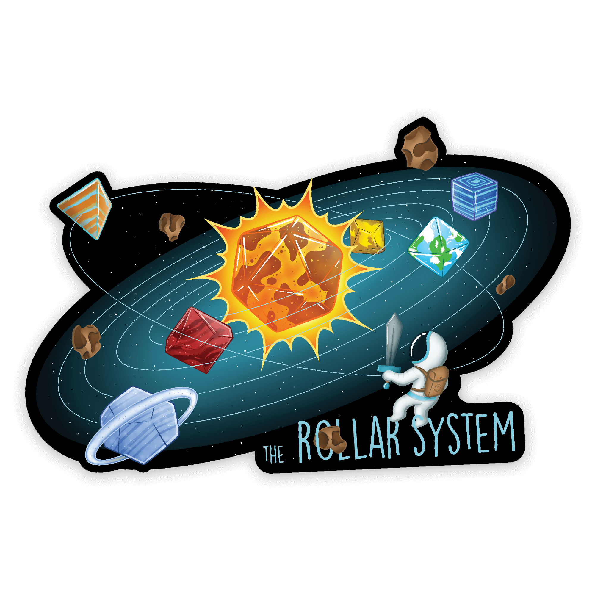 Rollar System Sticker - D&D / TTRPG Sticker - Glassstaff