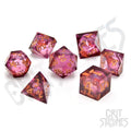 Royal Nebula Liquid Core RPG Dice Set - RPG Dice Set - GlassStaff