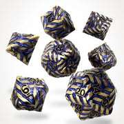 Runes of the Sky Metal RPG Dice Set - RPG Dice Set - GlassStaff