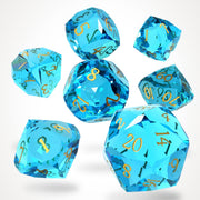 Saphrium Eternal Glass RPG dice set - RPG Dice Set - GlassStaff