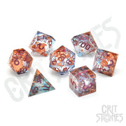 Seraphic Reverie Liquid Core RPG Dice Set - RPG Dice Set - GlassStaff