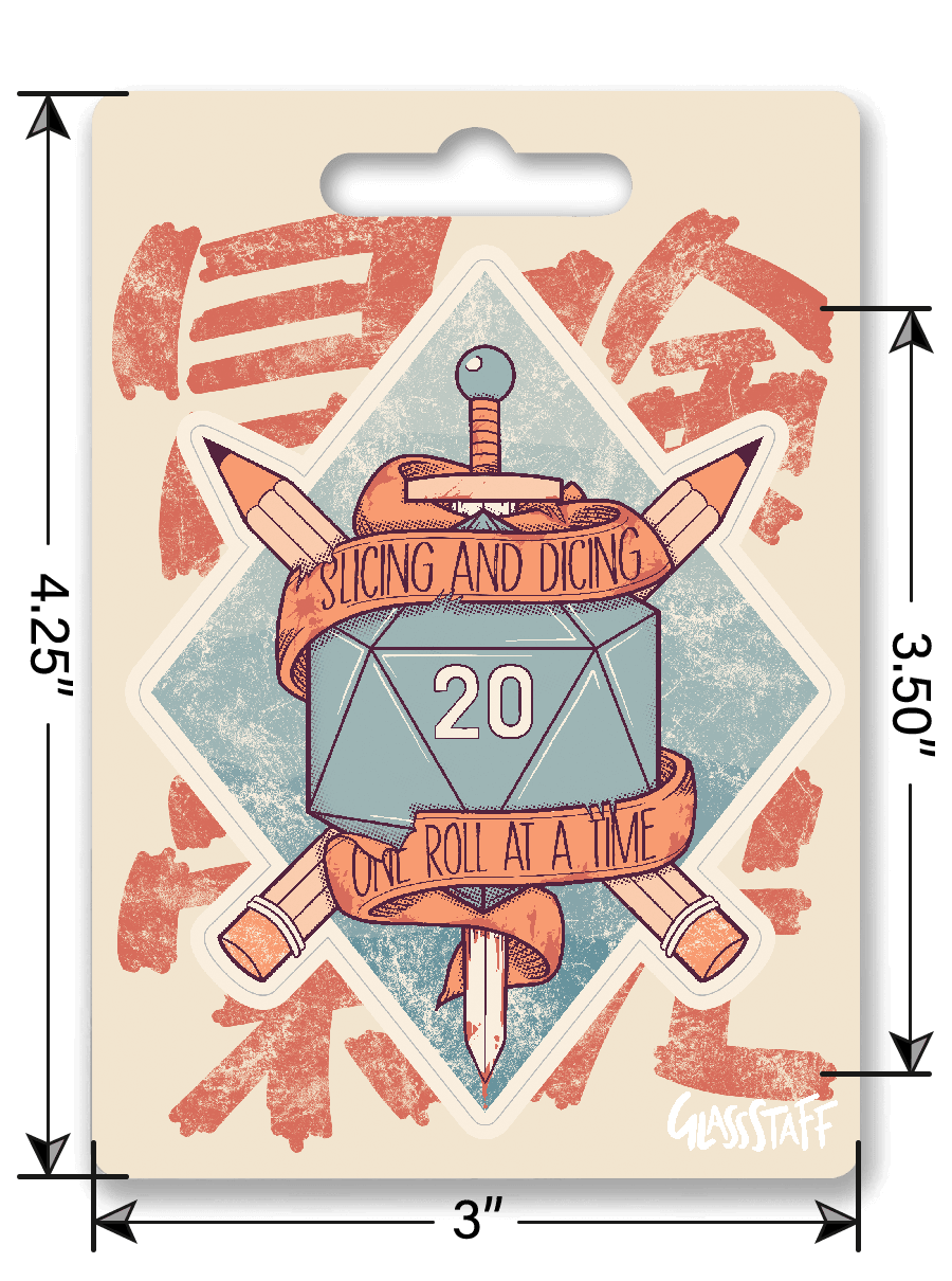 Snijden en In blokjes snijden Sticker - D&D / TTRPG Sticker - {{d411228f44feaf70d9bc61b0382231ef}}