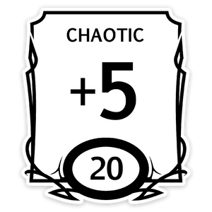 Stat Block Chaotic sticker