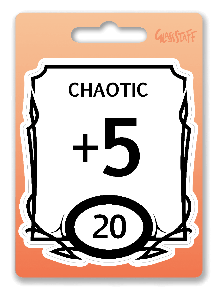 Staat Blok Chaotisch Sticker - D&D / TTRPG Sticker - {{ed3a4e3f3bbb4013177e2103dood7c0e}}