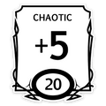 Stat Block Chaotic Sticker - D&D / TTRPG Sticker - Glassstaff