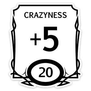 Stat Block Crazy sticker
