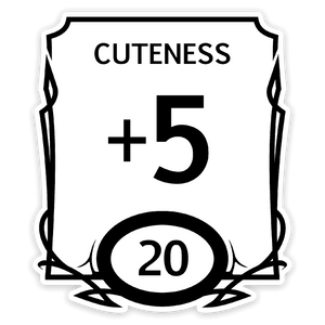 Stat Block Cute sticker